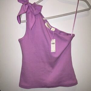 Anthropologie one shoulder top NWT